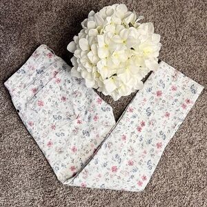 Ralph Lauren Floral White Jeans Sz 6
